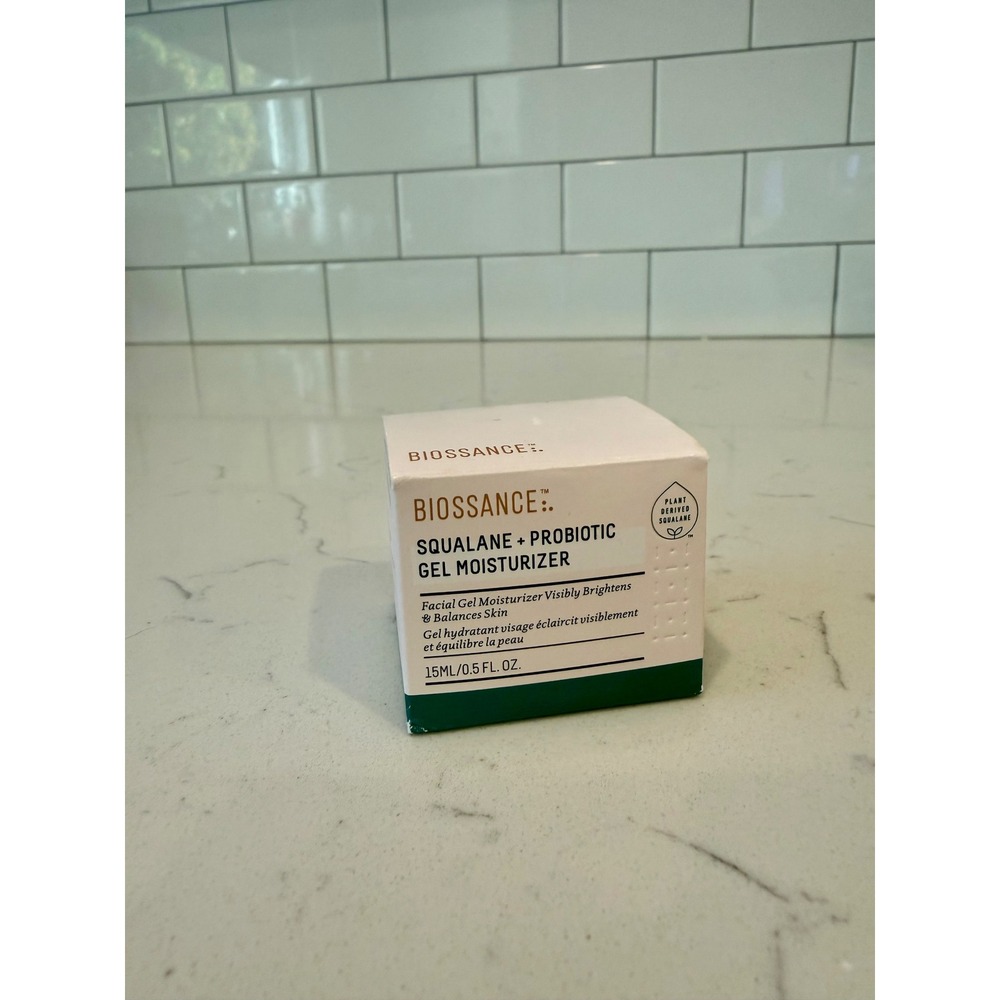 Biossance Squalane + Probiotic Gel Moisturizer 15ml 0.5 fl oz Travel Size New
